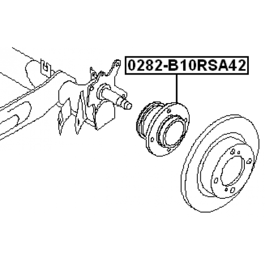 0282-B10RSA42 - Wheel Hub 