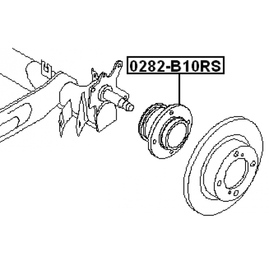 0282-B10RS - Wheel Hub 