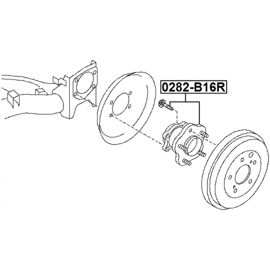 0282-B16R - Wheel Hub 