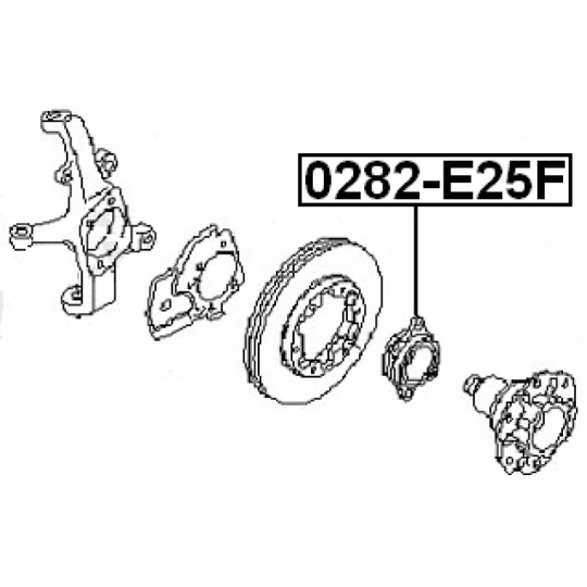 0282-E25F - Wheel Hub 