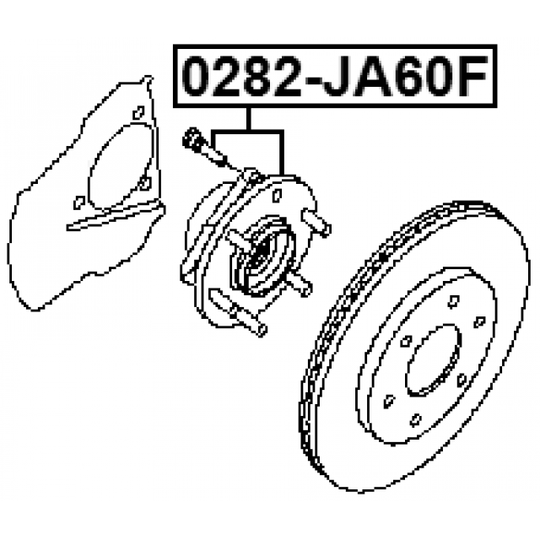0282-JA60F - Wheel Hub 