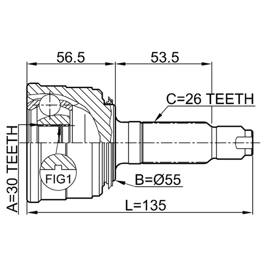 0310-024 - Joint Kit, drive shaft 