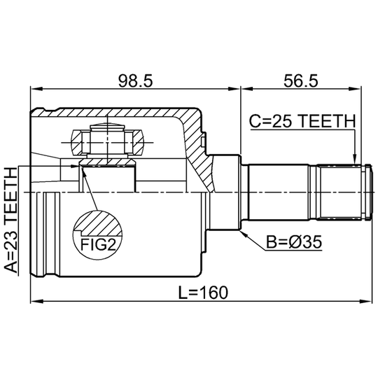 0311-ESATLH - Joint Kit, drive shaft 