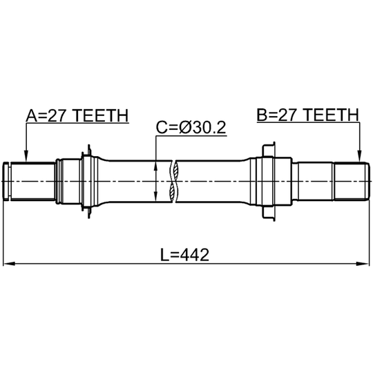 0312-CL7ATRH - Drivaxel 