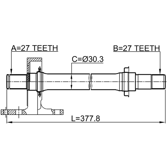 0312-CRVMTRH - Drivaxel 