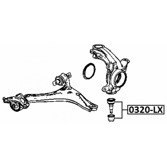 0320-LX - Ball Joint 