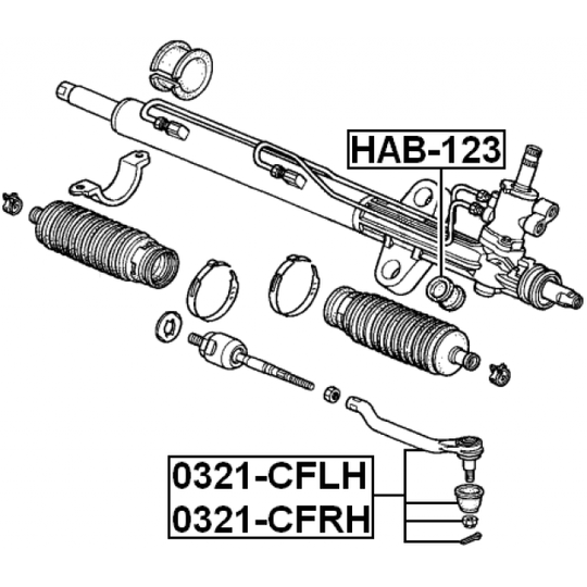 0321-CFRH - Tie Rod End 