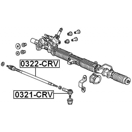 0321-CRV - Tie Rod End 