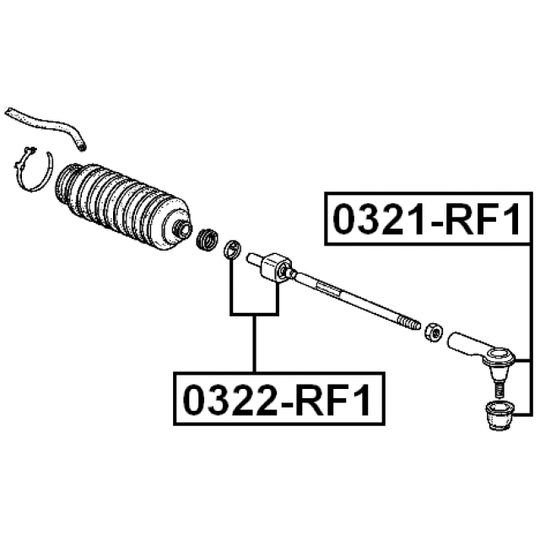 0321-RF1 - Tie Rod End 