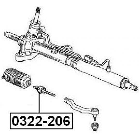 0322-206 - Tie Rod Axle Joint 