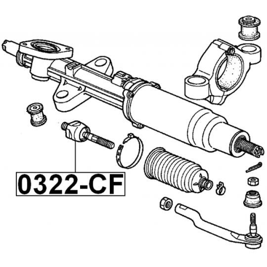 0322-CF - Tie Rod Axle Joint 