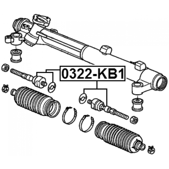 0322-KB1 - Tie Rod Axle Joint 