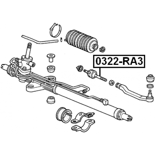 0322-RA3 - Tie Rod Axle Joint 
