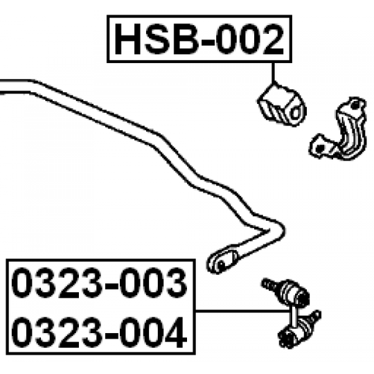 0323-004 - Rod/Strut, stabiliser 