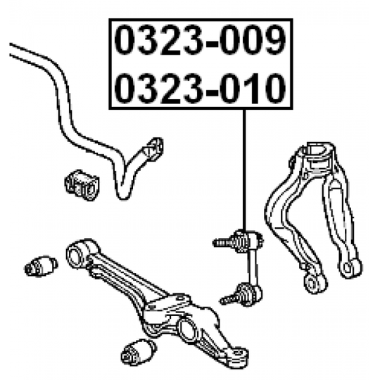 0323-009 - Rod/Strut, stabiliser 