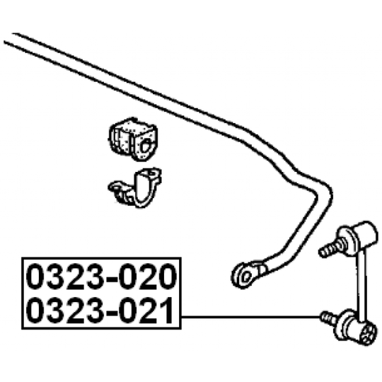 0323-020 - Rod/Strut, stabiliser 
