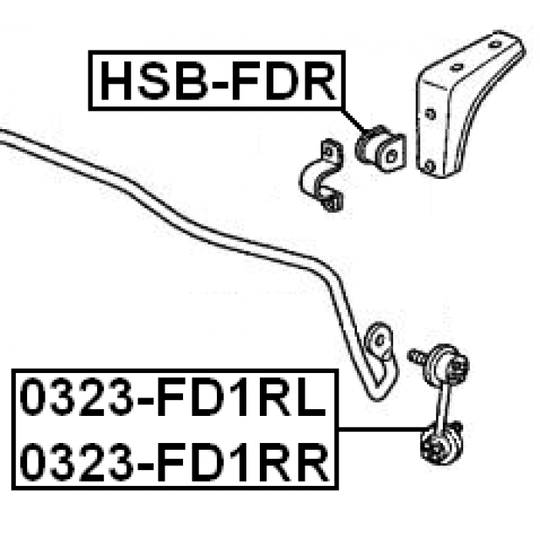 0323-FD1RR - Rod/Strut, stabiliser 