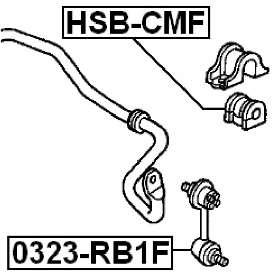 0323-RB1F - Rod/Strut, stabiliser 