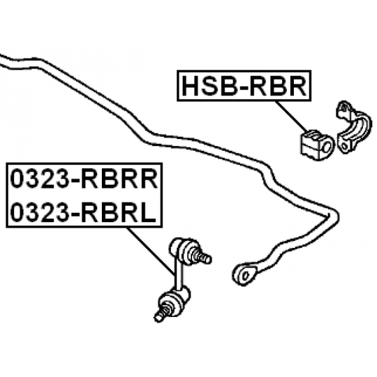 0323-RBRL - Länk, krängningshämmare 