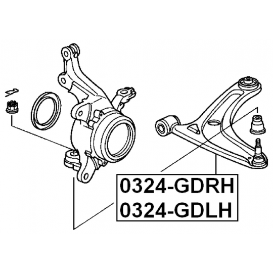 0324-GDRH - Track Control Arm 