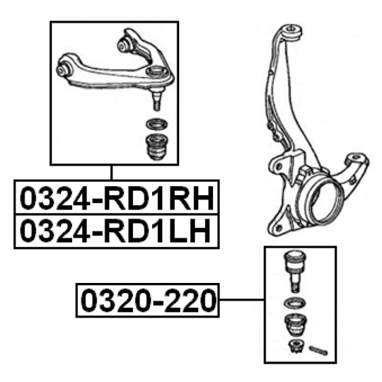 0324-RD1LH - Track Control Arm 