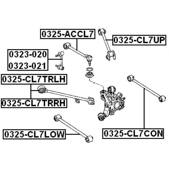 0325-CL7LOW - Track Control Arm 