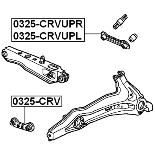 0325-CRVUPR - Track Control Arm 