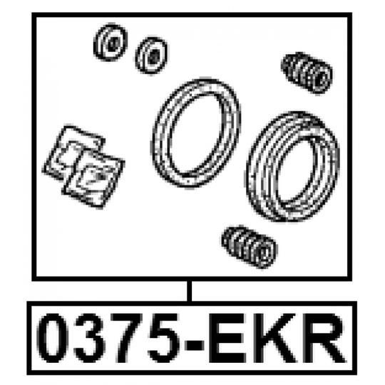 0375-EKR - Reparationssats, bromsok 