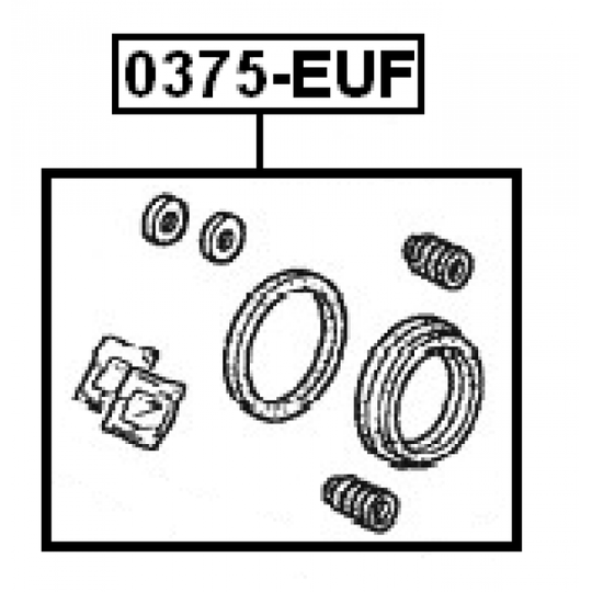 0375-EUF - Repair Kit, brake caliper 