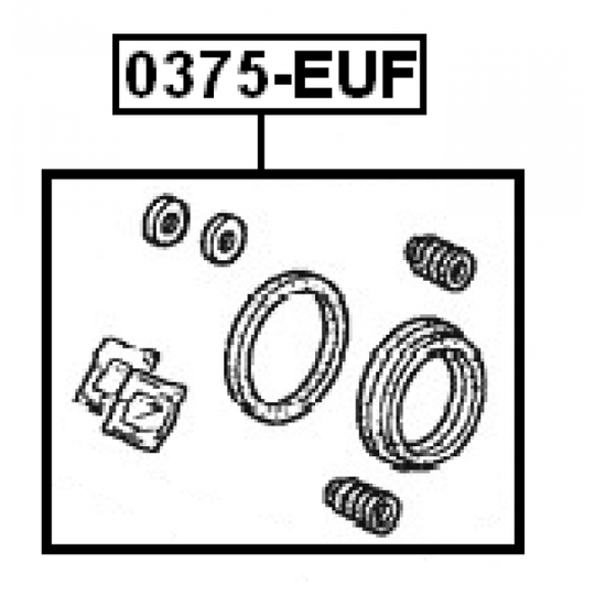 0375-EUF - Korjaussarja, jarrusatula 