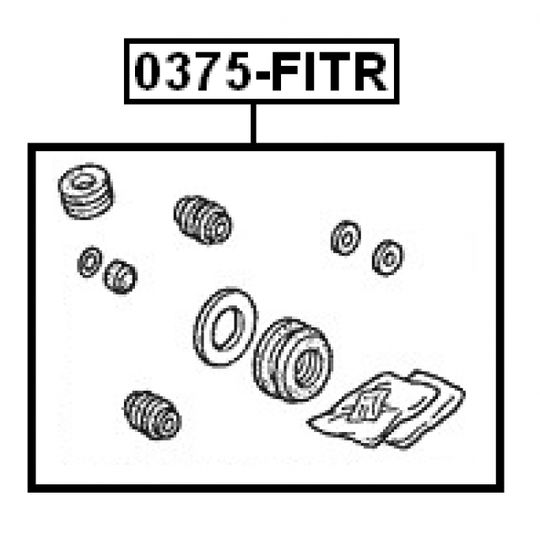 0375-FITR - Repair Kit, brake caliper 