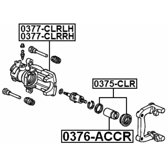 0377-CLRRH - Brake Caliper 