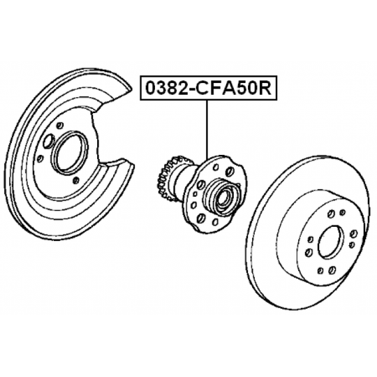 0382-CFA50R - Wheel Hub 