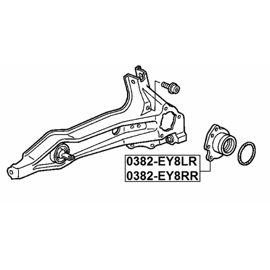 0382-EY8RR - Wheel Hub 