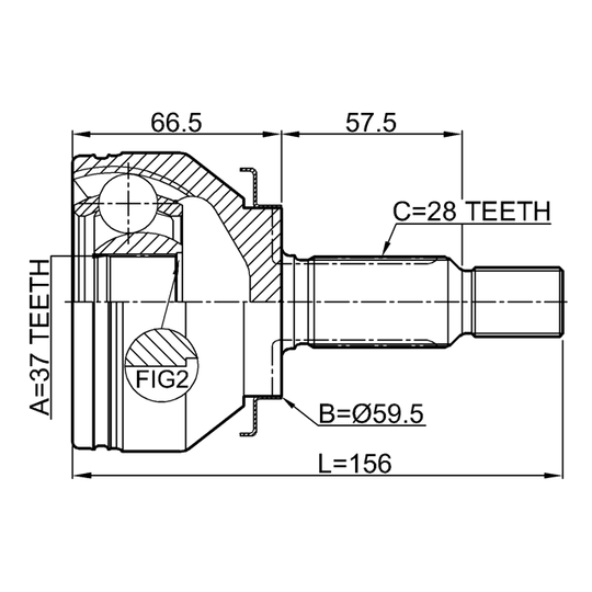 0410-NA8W - Joint Kit, drive shaft 