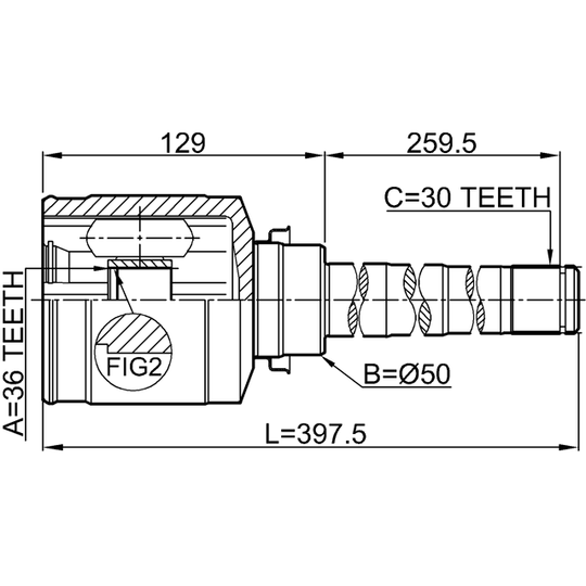 0411-CW6WRH - Joint Kit, drive shaft 