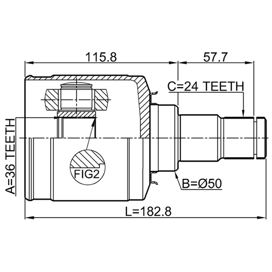 0411-GALH - Joint Kit, drive shaft 
