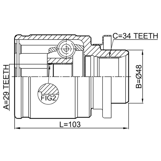 0411-H77WLH - Joint Kit, drive shaft 