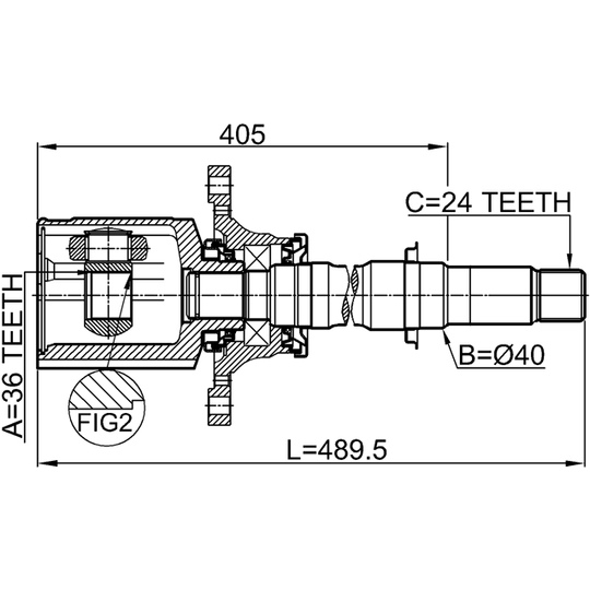 0411-NA8WRH - Joint Kit, drive shaft 