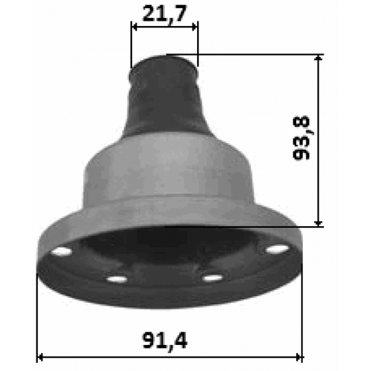 0415-CU2WSA - Bellow, drive shaft 