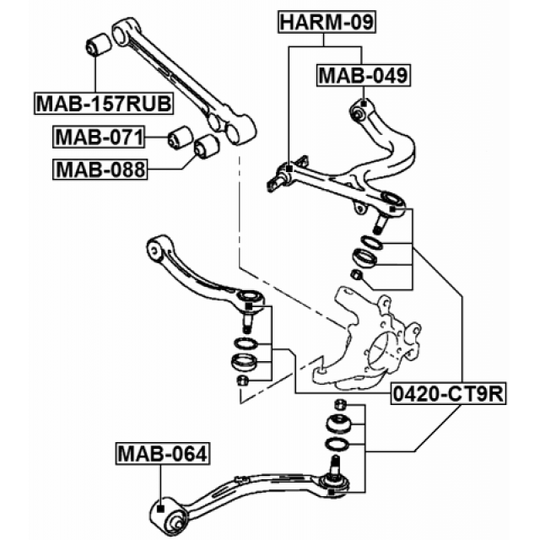 0420-CT9R - Ball Joint 