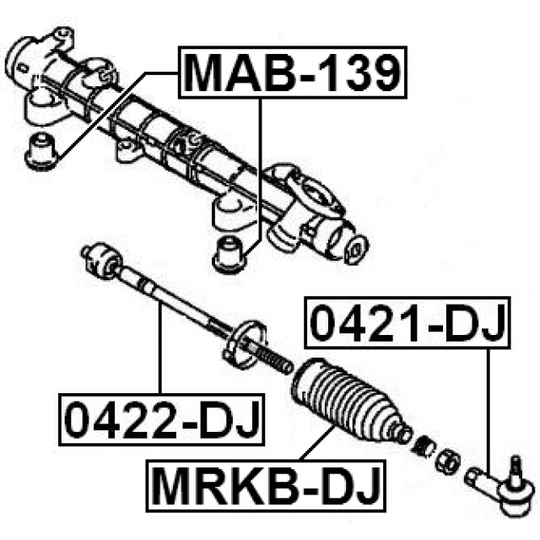 0421-DJ - Tie Rod End 