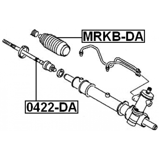 0422-DA - Tie Rod Axle Joint 
