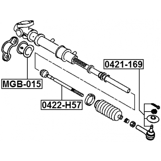 0422-H57 - Tie Rod Axle Joint 