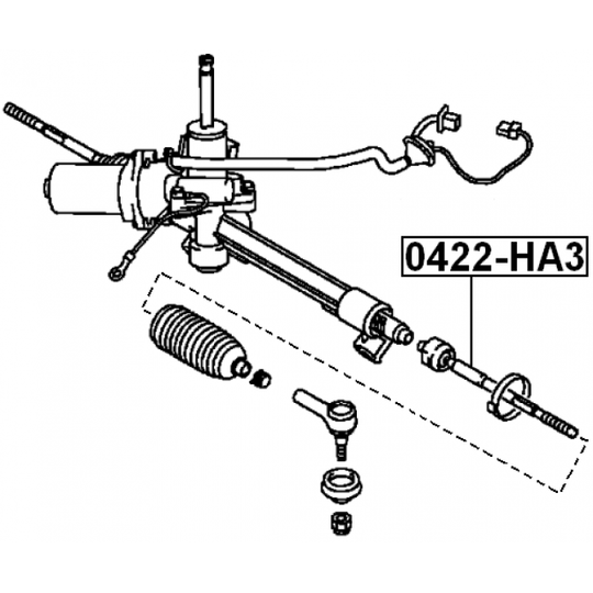 0422-HA3 - Tie Rod Axle Joint 