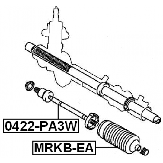 0422-PA3W - Tie Rod Axle Joint 