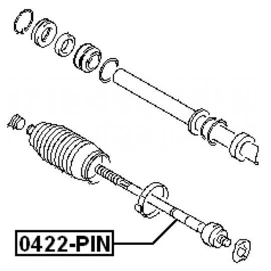 0422-PIN - Tie Rod Axle Joint 
