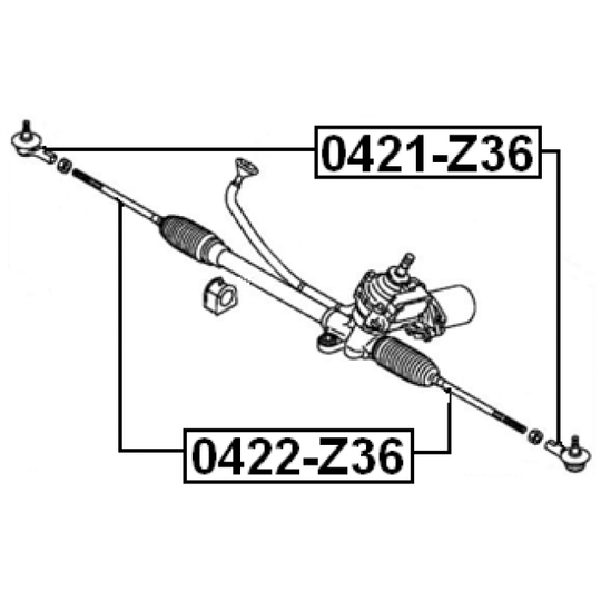 0422-Z36 - Tie Rod Axle Joint 