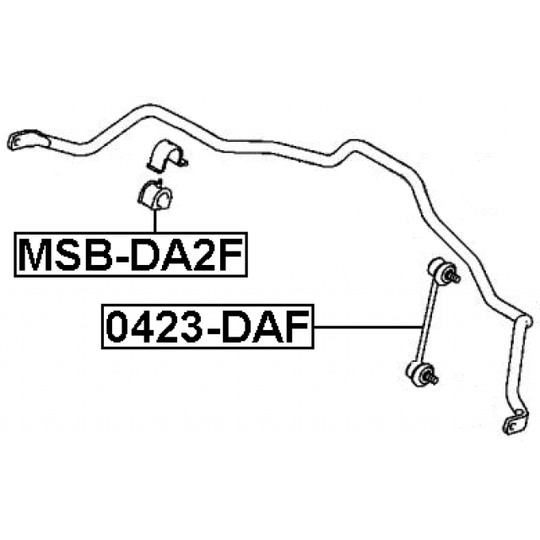 0423-DAF - Rod/Strut, stabiliser 