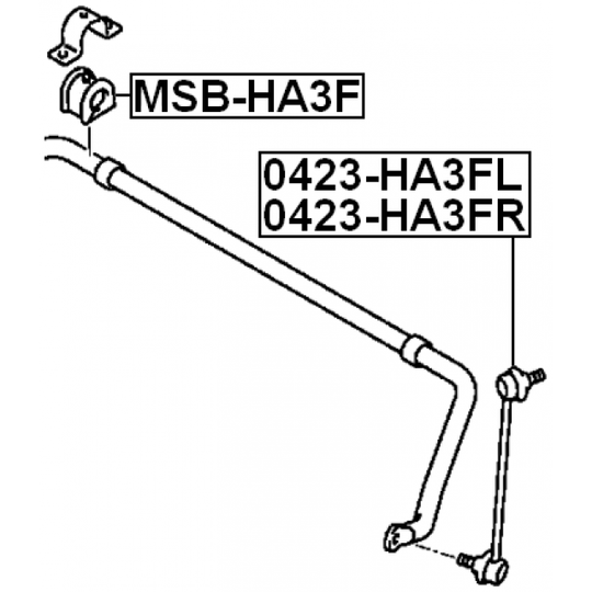 0423-HA3FR - Rod/Strut, stabiliser 